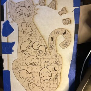 Intra απο ξύλο plywood 3mm-4mm πάχος - Παζλ Cute Cats Δίασταση 30x30 cm Intraeaxys-e1gk658o