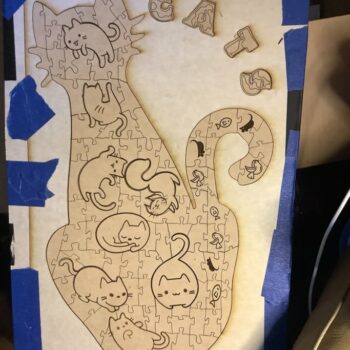 Intra απο ξύλο plywood 3mm-4mm πάχος - Παζλ Cute Cats Δίασταση 30x30 cm Intraeaxys-zo9ynew7 - Image 1