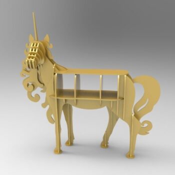 Intra απο ξύλο plywood 3mm-4mm πάχος - Ράφι Unicorn Δίασταση 30x30 cm Intraeaxys-lopp3v6o - Image 1