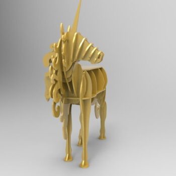 Intra απο ξύλο plywood 3mm-4mm πάχος - Ράφι Unicorn Δίασταση 30x30 cm Intraeaxys-lopp3v6o - Image 4