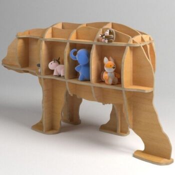 Intra απο ξύλο plywood 3mm-4mm πάχος - Ράφι Polar Bear Δίασταση 30x30 cm Intraeaxys-joed2g91 - Image 3