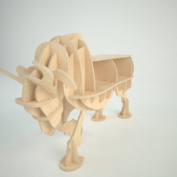 Intra απο ξύλο plywood 3mm-4mm πάχος - Ξύλινο ράφι φόρτισης ταύρου Δίασταση 30x30 cm Intraeaxys-91jdz481 - Image 4