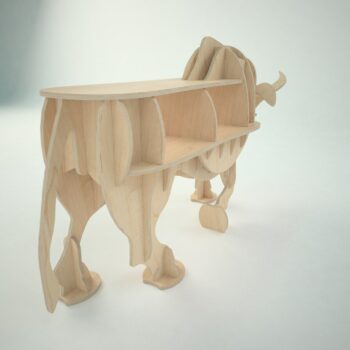 Intra απο ξύλο plywood 3mm-4mm πάχος - Ξύλινο ράφι φόρτισης ταύρου Δίασταση 30x30 cm Intraeaxys-91jdz481 - Image 5