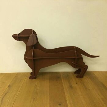 Intra απο ξύλο plywood 3mm-4mm πάχος - Πρότυπο ράφι Dachshund Δίασταση 30x30 cm Intraeaxys-d1lvqpgo - Image 1