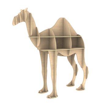 Intra απο ξύλο plywood 3mm-4mm πάχος - Ξύλινο ράφι καμήλας Μοντέρνο ράφι αποθήκευσης Δίασταση 30x30 cm Intraeaxys-qomm424o - Image 3