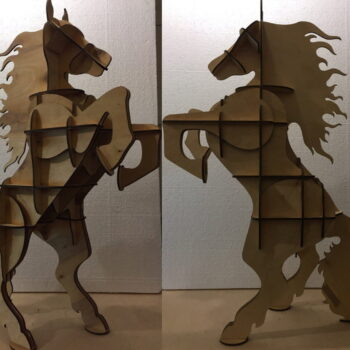 Intra απο ξύλο plywood 3mm-4mm πάχος - Ράφι εκτροφής αλόγων Δίασταση 30x30 cm Intraeaxys-pok3q437 - Image 1