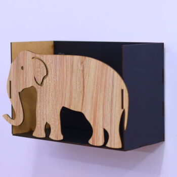 Intra απο ξύλο plywood 3mm-4mm πάχος - Ράφι τοίχου ελέφαντα Δίασταση 30x30 cm Intraeaxys-67wlvxm1 - Image 9