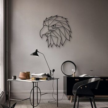 Intra απο ξύλο plywood 3mm-4mm πάχος - Γεωμετρική τέχνη τοίχου αετού Δίασταση 30x30 cm Intraeaxys-r7vmjm57 - Image 3