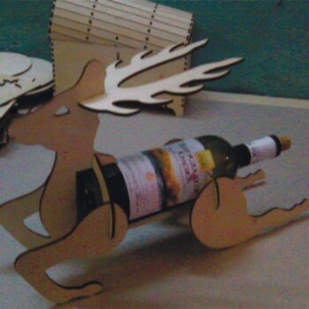 Intra απο ξύλο plywood 3mm-4mm πάχος - Θήκη κρασιού ελαφιού Δίασταση 30x30 cm Intraeaxys-e1gkm3do - Image 1