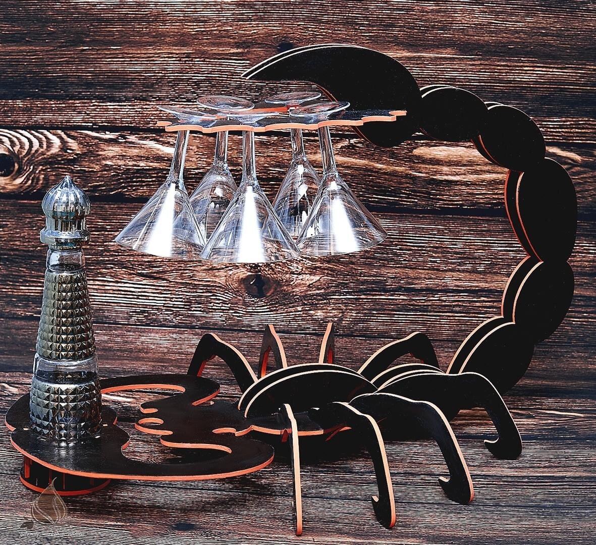 Intra απο ξύλο plywood 3mm-4mm πάχος - Scorpion Mini Bar Δίασταση 30x30 cm Intraeaxys-eo4qjz97