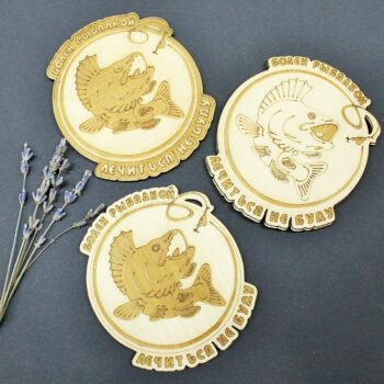 Intra απο ξύλο plywood 3mm-4mm πάχος - Δώρο Μαγνήτης Ψαριών για Ψαρά Δίασταση 30x30 cm Intraeaxys-eo4q2md7 - Image 1