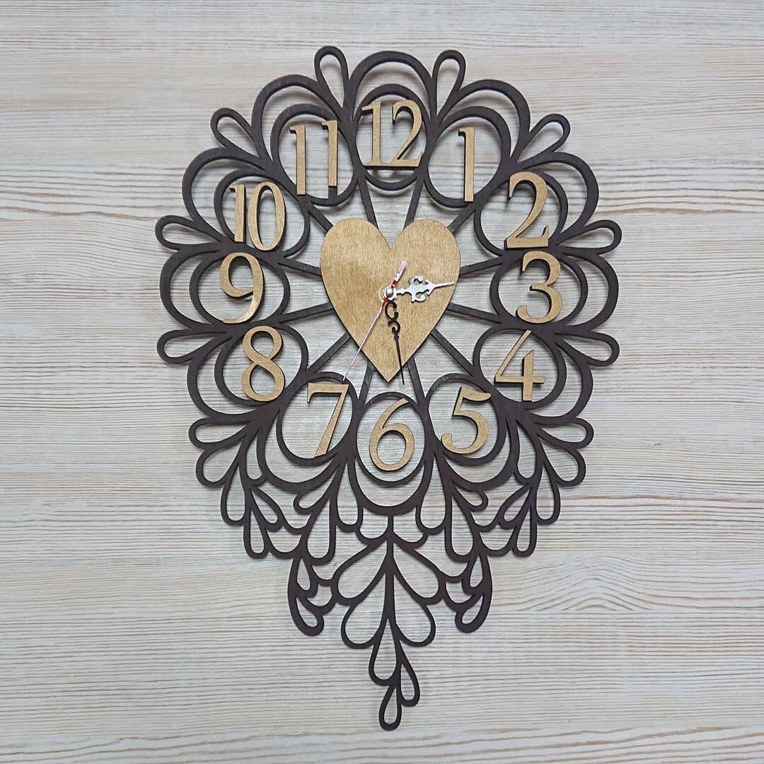 Intra απο ξύλο plywood 3mm-4mm πάχος - Διακοσμητικό ρολόι τοίχου Δίασταση 30x30 cm Intraeaxys-zo9ylde7