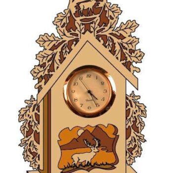 Intra απο ξύλο plywood 3mm-4mm πάχος - Αρχείο PDF με κύλιση ρολογιού ελαφιού Δίασταση 30x30 cm Intraeaxys-qommzd5o - Image 1