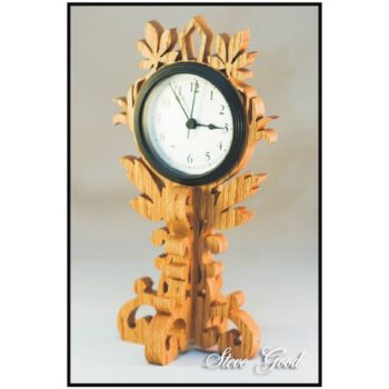 Intra απο ξύλο plywood 3mm-4mm πάχος - Επιτραπέζιο ρολόι Κύλιση Πριόνισε το μοτίβο αρχείο PDF Δίασταση 30x30 cm Intraeaxys-91jrj87m - Image 1