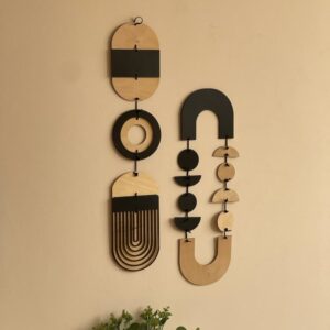 Intra απο ξύλο plywood 3mm-4mm πάχος - Μονόχρωμη Κρεμαστή Τοίχου Γεωμετρική Τέχνη Διακόσμηση κόντρα πλακέ Δίασταση 30x30 cm Intraeaxys-078p8qqo