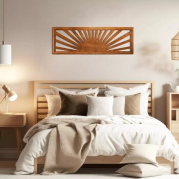 Intra απο ξύλο plywood 3mm-4mm πάχος - Wood Sunset Wall Art Boho Sun Wall Art Δίασταση 20x20 cm Intraeaxys-51ry8k3o - Image 3