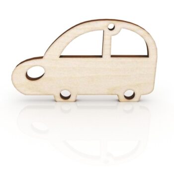 Intra απο ξύλο plywood 3mm-4mm πάχος - Ρετρό μπρελόκ αυτοκινήτου Ξύλινο μπρελόκ Δίασταση 5x5 cm Intraeaxys-lopqvr67 - Image 1