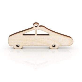 Intra απο ξύλο plywood 3mm-4mm πάχος - Πρότυπο μπρελόκ αυτοκινήτου Δίασταση 5x5 cm Intraeaxys-joed5451 - Image 1