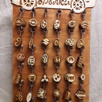 Intra απο ξύλο plywood 3mm-4mm πάχος - Αυτόματο μπρελόκ Δίασταση 5x5 cm Intraeaxys-67wlz031 - Image 1