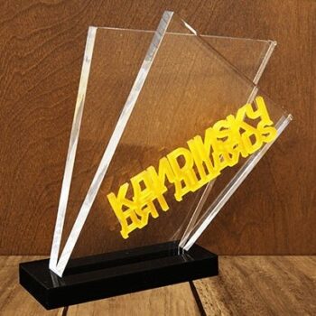 Intra απο ξύλο plywood 3mm-4mm πάχος - Τρόπαιο Ακρυλικού Βραβείου Δίασταση 30x30 cm Intraeaxys-yon0wwx7 - Image 1