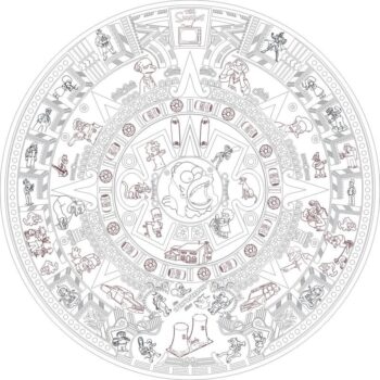 Intra απο ξύλο plywood 3mm-4mm πάχος - Calendario Los Simpson Δίασταση 30x30 cm Intraeaxys-lopez37w - Image 1