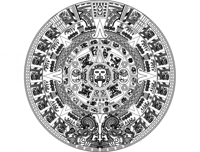 Intra απο ξύλο plywood 3mm-4mm πάχος - Aztec Sun Stone Vectors Δίασταση 30x30 cm Intraeaxys-e1gl687l