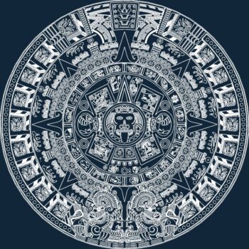 Intra απο ξύλο plywood 3mm-4mm πάχος - αζτέκο ημερολόγιο Δίασταση 30x30 cm Intraeaxys-91jd981m - Image 1