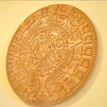 Intra απο ξύλο plywood 3mm-4mm πάχος - Πέτρα ημερολογίου των Αζτέκων Δίασταση 30x30 cm Intraeaxys-075yp3oz - Image 1