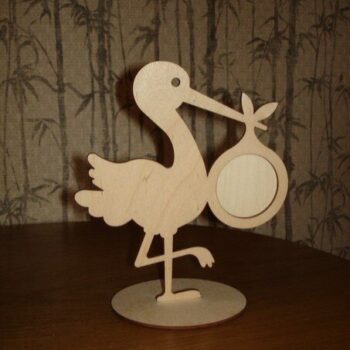 Intra απο ξύλο plywood 3mm-4mm πάχος - Κορνίζα Stork Δίασταση 30x30 cm Intraeaxys-yon0v9x7 - Image 1