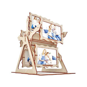 Intra απο ξύλο plywood 3mm-4mm πάχος - Κορνίζα ρόδας λούνα παρκ Δίασταση 30x30 cm Intraeaxys-r1z2yp21