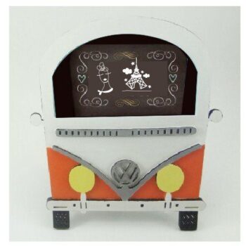 Intra απο ξύλο plywood 3mm-4mm πάχος - Κορνίζα Volkswagen Kombi Δίασταση 30x30 cm Intraeaxys-eo20w5l7 - Image 1