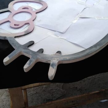 Intra απο ξύλο plywood 3mm-4mm πάχος - Πλαίσιο καθρέφτη Hello Kitty Δίασταση 30x30 cm Intraeaxys-joedgj61 - Image 5