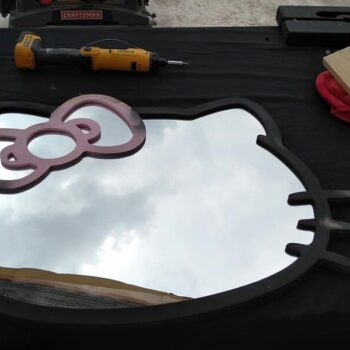 Intra απο ξύλο plywood 3mm-4mm πάχος - Πλαίσιο καθρέφτη Hello Kitty Δίασταση 30x30 cm Intraeaxys-joedgj61 - Image 6