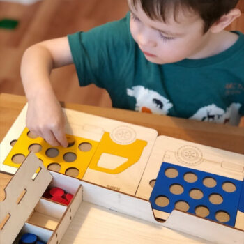 Intra απο ξύλο plywood 3mm-4mm πάχος - Ξύλινα Σχήμα Παζλ για νήπια Παζλ με μανταλάκια φορτηγών Δίασταση 30x30 cm Intraeaxys-eoxl5qxo - Image 3