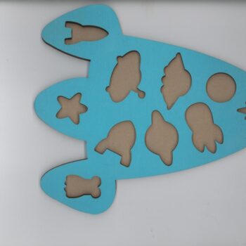 Intra απο ξύλο plywood 3mm-4mm πάχος - Shapes Puzzle Ξύλινα Εκπαιδευτικά Παιχνίδια για Παιδιά Δίασταση 30x30 cm Intraeaxys-qommkq5o - Image 3