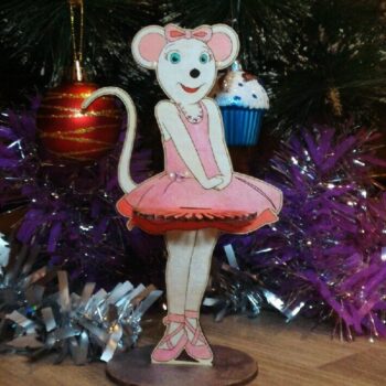 Intra απο ξύλο plywood 3mm-4mm πάχος - Θήκη χαρτοπετσέτας μπαλαρίνας ποντικιού Δίασταση 30x30 cm Intraeaxys-e1gkx0xo - Image 1