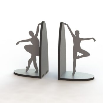 Intra απο ξύλο plywood 3mm-4mm πάχος - Βιβλιοθήκες για ζευγάρια μπαλαρίνας Δίασταση 30x30 cm Intraeaxys-qom3nk13 - Image 1