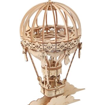 Intra απο ξύλο plywood 3mm-4mm πάχος - Κιτ ξύλινης χειροτεχνίας 3D αερόστατου θερμού αέρα Δίασταση 30x30 cm Intraeaxys-m1d643y7 - Image 1