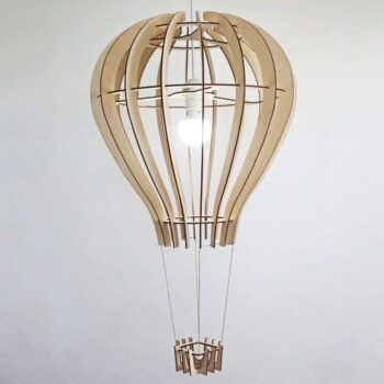 Intra απο ξύλο plywood 3mm-4mm πάχος - Πρότυπο φωτιστικό οροφής σχεδίασης μπαλονιών Δίασταση 30x30 cm Intraeaxys-lopqdpx7 - Image 1