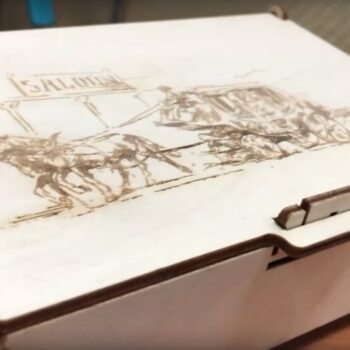 Intra απο ξύλο plywood 3mm-4mm πάχος - Διακοσμητικό Ξύλινο Κουτί με Κλειδαριά Δίασταση 30x30 cm Intraeaxys-zo9y9dw7 - Image 1