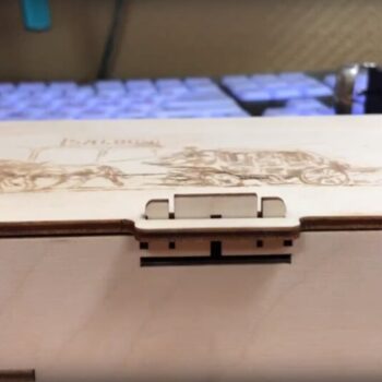 Intra απο ξύλο plywood 3mm-4mm πάχος - Διακοσμητικό Ξύλινο Κουτί με Κλειδαριά Δίασταση 30x30 cm Intraeaxys-zo9y9dw7 - Image 3