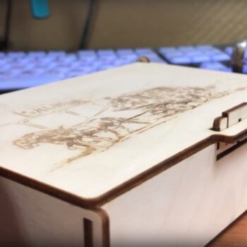 Intra απο ξύλο plywood 3mm-4mm πάχος - Διακοσμητικό Ξύλινο Κουτί με Κλειδαριά Δίασταση 30x30 cm Intraeaxys-zo9y9dw7 - Image 4