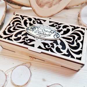 Intra απο ξύλο plywood 3mm-4mm πάχος - Ξύλινο Διακοσμητικό Κουτί με Καπάκι Δίασταση 30x30 cm Intraeaxys-pok3r6k7