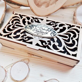 Intra απο ξύλο plywood 3mm-4mm πάχος - Ξύλινο Διακοσμητικό Κουτί με Καπάκι Δίασταση 30x30 cm Intraeaxys-pok3r6k7 - Image 1