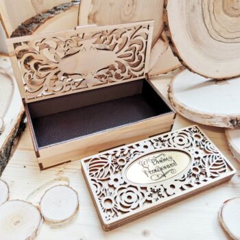 Intra απο ξύλο plywood 3mm-4mm πάχος - Ξύλινο Διακοσμητικό Κουτί με Καπάκι Δίασταση 30x30 cm Intraeaxys-pok3r6k7 - Image 3