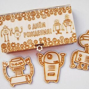 Intra απο ξύλο plywood 3mm-4mm πάχος - Ξύλινο κουτί γενεθλίων Δίασταση 30x30 cm Intraeaxys-r7vm8vl7