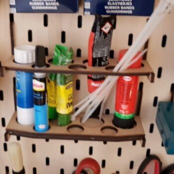 Intra απο ξύλο plywood 3mm-4mm πάχος - Γάντζοι καρφωτών Ikea Skadis Δίασταση 30x30 cm Intraeaxys-51r8q5r7 - Image 4