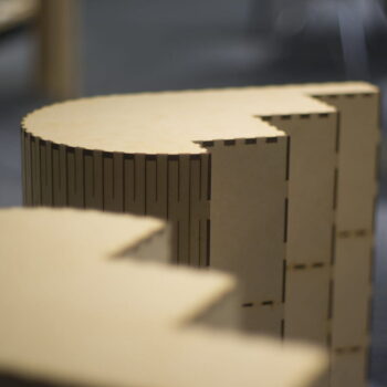 Intra απο ξύλο plywood 3mm-4mm πάχος - Ξύλινο σκαμπό καρδιάς Δίασταση 30x30 cm Intraeaxys-ro6yp2n7 - Image 7