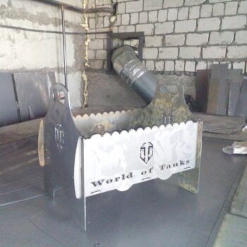 Intra απο ξύλο plywood 3mm-4mm πάχος - Φορητή ψησταριά μπάρμπεκιου World Of Tanks Δίασταση 30x30 cm Intraeaxys-51rr6y31 - Image 1