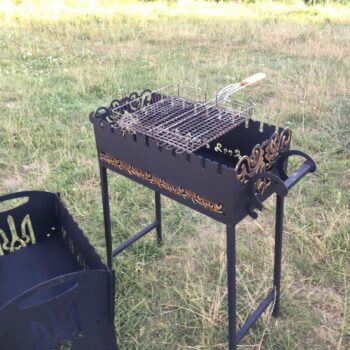 Intra απο ξύλο plywood 3mm-4mm πάχος - Μπάρμπεκιου Γκριλ Εξωτερική Ψησταριά BBQ Δίασταση 30x30 cm Intraeaxys-eo2082m7 - Image 1